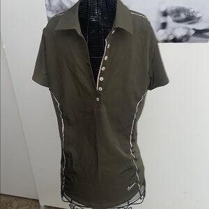 Nike Green Tailored Polo Blouse